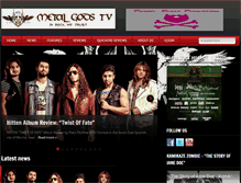 Tablet Screenshot of metalgodstv.com